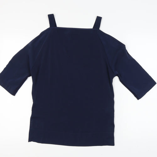 Marks and Spencer Women's Blue Blouse, Size 8, Casual Wear