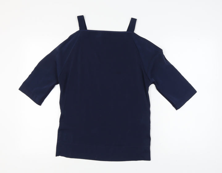 Marks and Spencer Women's Blue Blouse, Size 8, Casual Wear