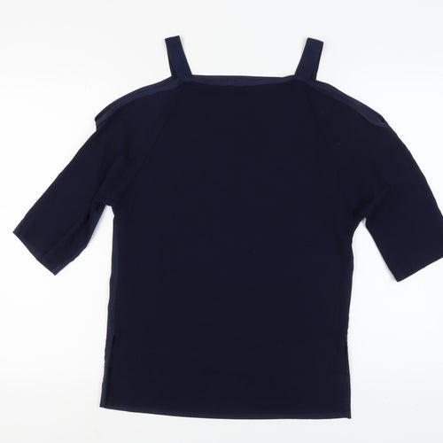 Marks and Spencer Women's Blue Blouse, Size 8, Casual Wear