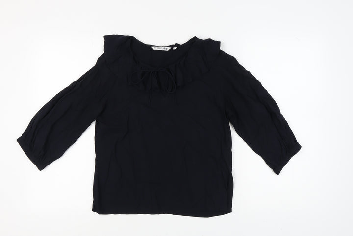 JW Anderson Uniqlo Black 3/4 Sleeve Tunic Blouse S