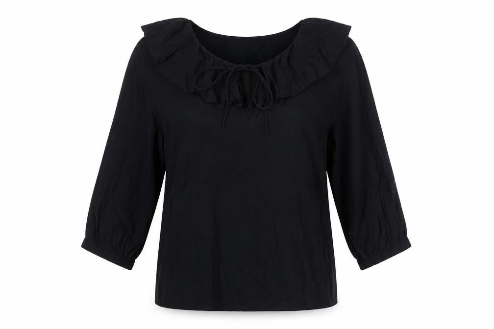JW Anderson Uniqlo Black 3/4 Sleeve Tunic Blouse S