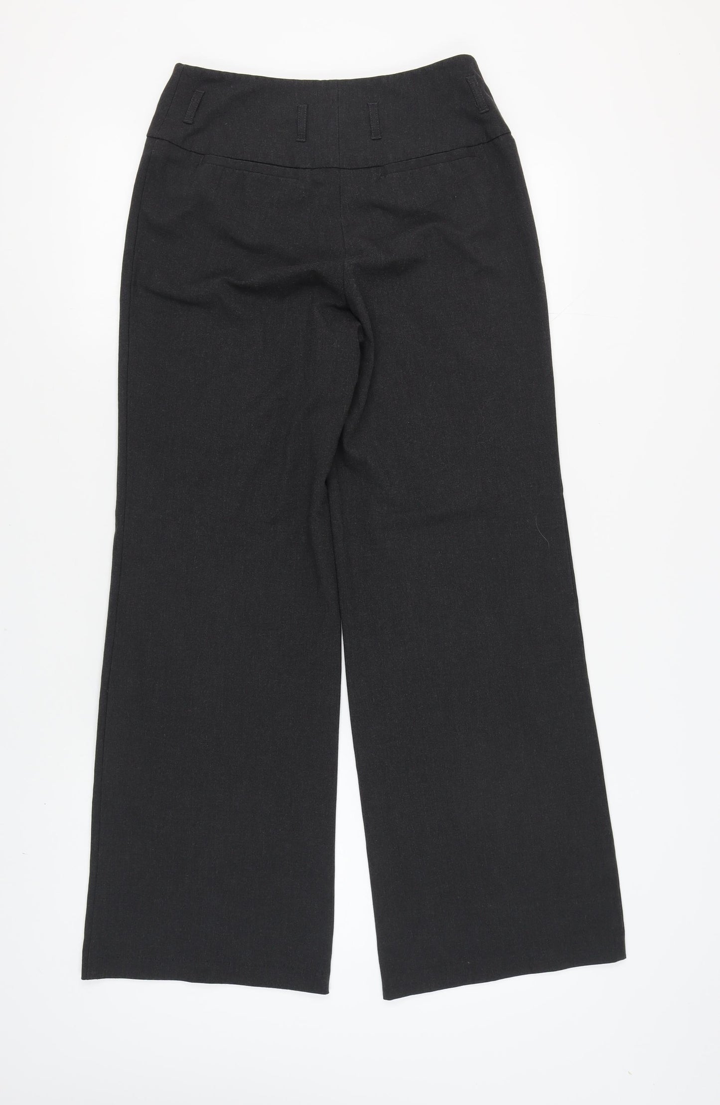 H&M Women's Black Wide-Leg Trousers Size 10