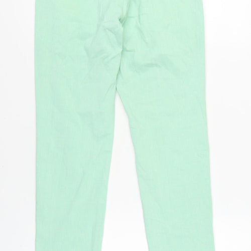 boohooMAN Men's Green Chino Trousers, Size 28