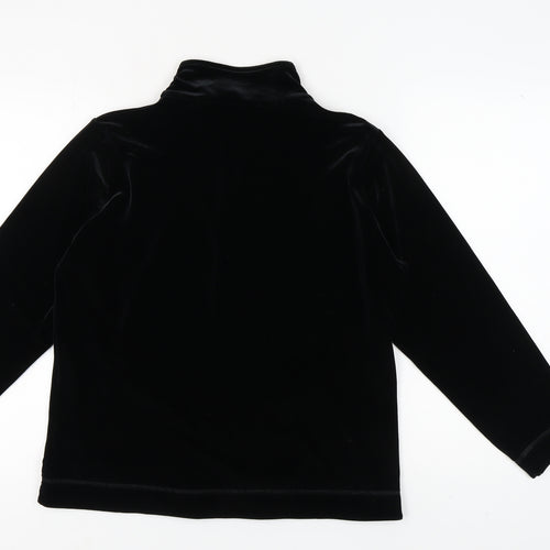 Marks and Spencer Women's Black Full Zip Sweatshirt Size 14