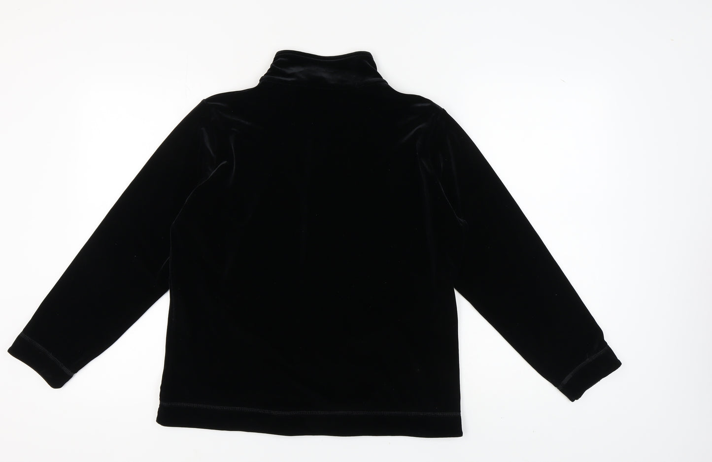 Marks and Spencer Women's Black Full Zip Sweatshirt Size 14