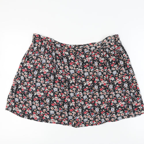 New Look Women's Multicoloured Floral Skirt Size 16