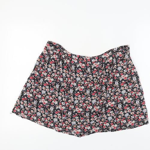 New Look Women's Multicoloured Floral Skirt Size 16