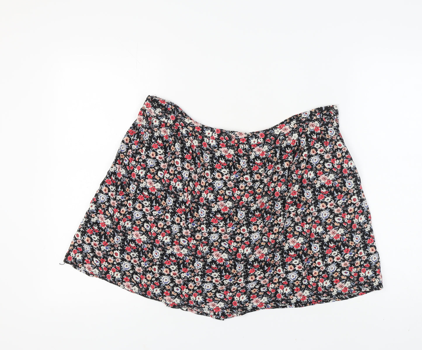 New Look Women's Multicoloured Floral Skirt Size 16