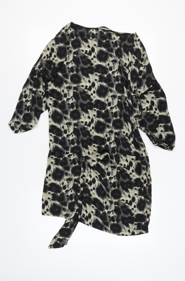 Zara Basic Women's Multicoloured Animal Print Dress