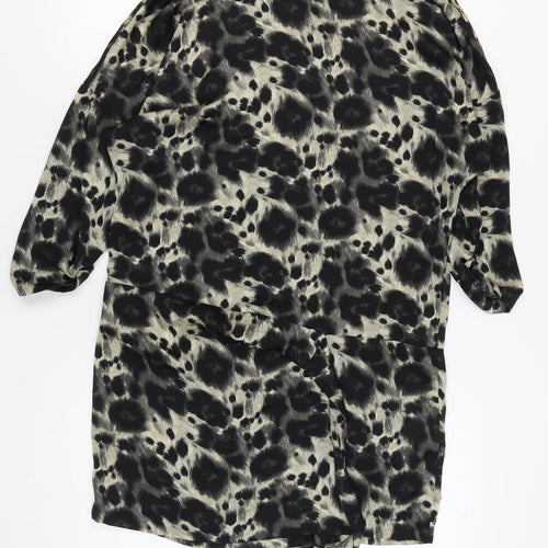 Zara Basic Women's Multicoloured Animal Print Dress