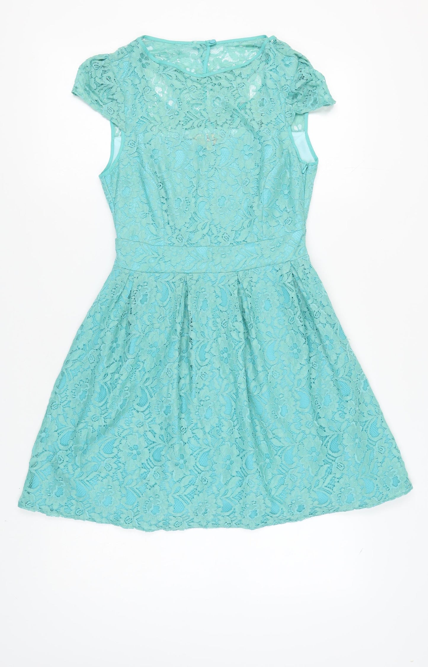 Lydia Bright Women's Blue Fit & Flare Party Dress Size 10