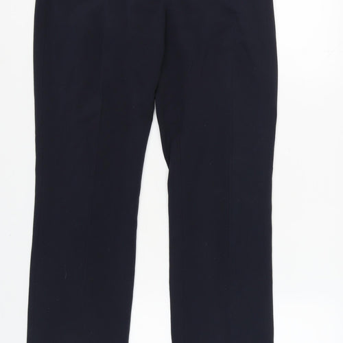 Marks and Spencer Women's Black Straight Trousers, Size 10