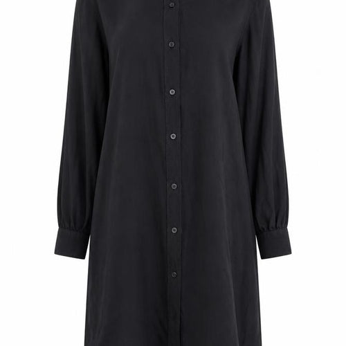 H&M Women's Black Shirt Dress, Size 8 Long Sleeve