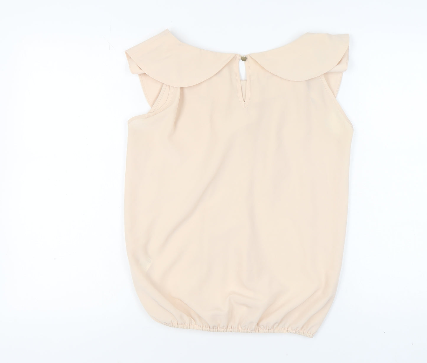 River Island Women's Beige Sleeveless Blouse UK 12