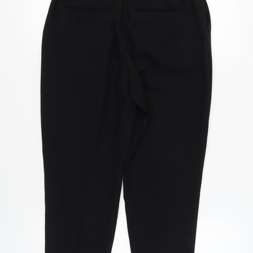 Zara Women's Black Cropped Trousers - Size M
