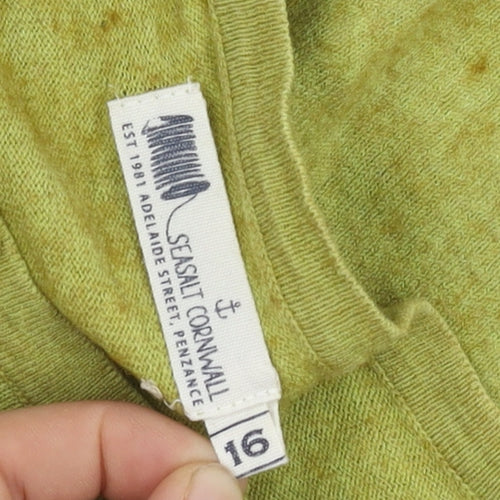 Seasalt Cornwall Women's Green Cardigan UK 16