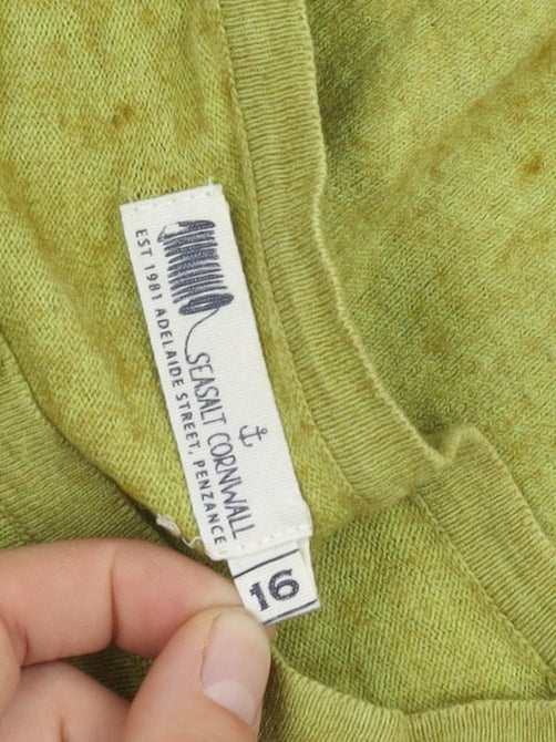 Seasalt Cornwall Women's Green Cardigan UK 16