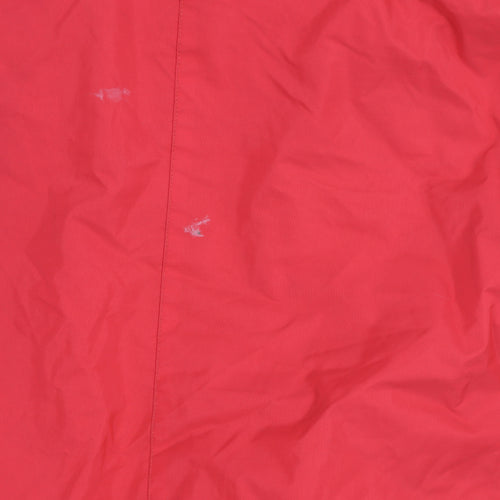 Decathlon Men's Red Puffer Jacket S, Hooded Outdoor
