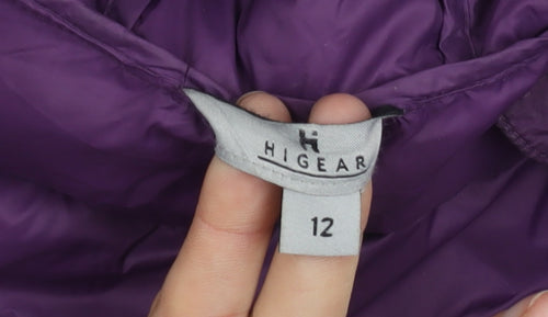 Hi Gear Women's Purple Puffer Jacket Size 12
