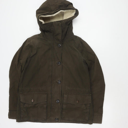 Gap Men's Green S Overcoat Hooded Casual Jacket
