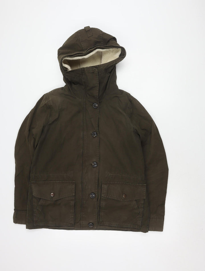 Gap Men's Green S Overcoat Hooded Casual Jacket