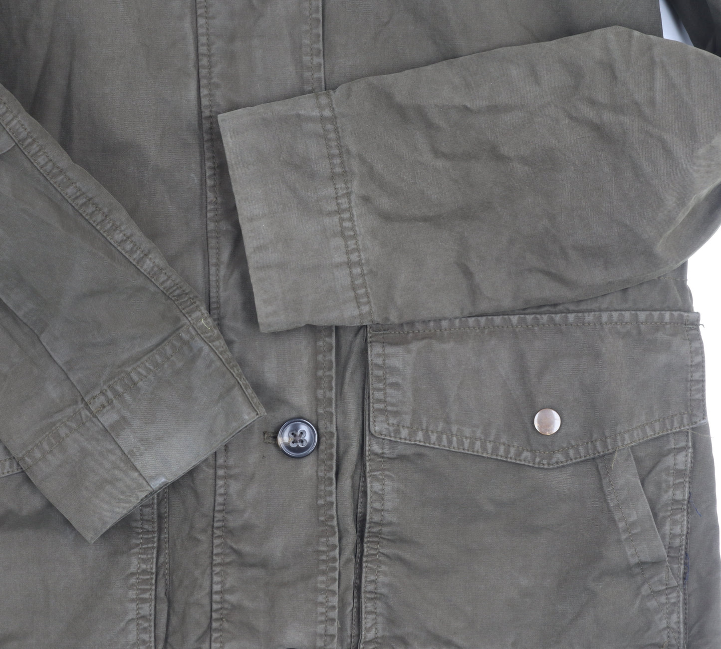 Gap Men's Green S Overcoat Hooded Casual Jacket