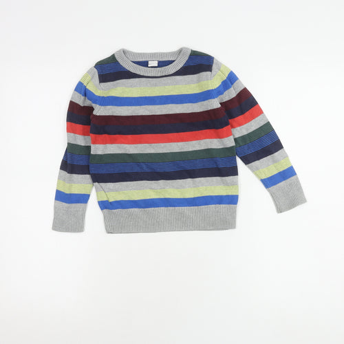 Gap Boys Multicoloured Striped Pullover Jumper 5 Years