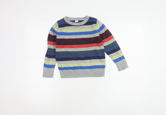 Gap Boys Multicoloured Striped Pullover Jumper 5 Years