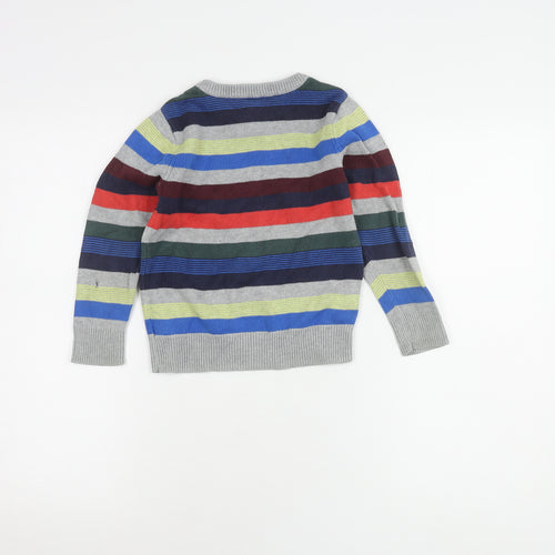 Gap Boys Multicoloured Striped Pullover Jumper 5 Years
