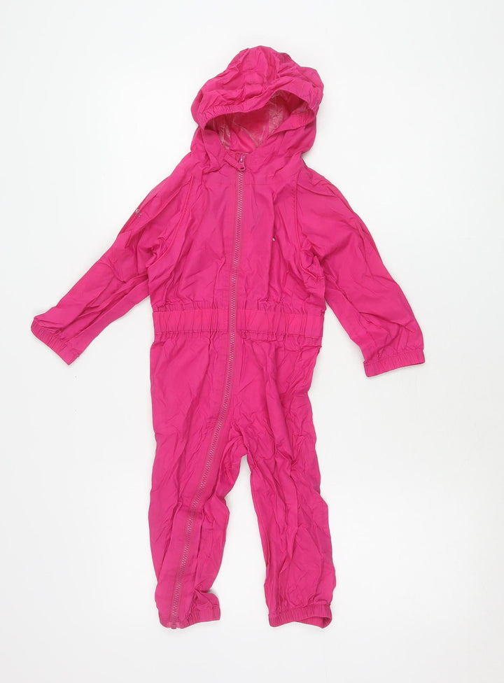 Trespass Girls Pink Snowsuit, Size 18-24 Months, Waterproof