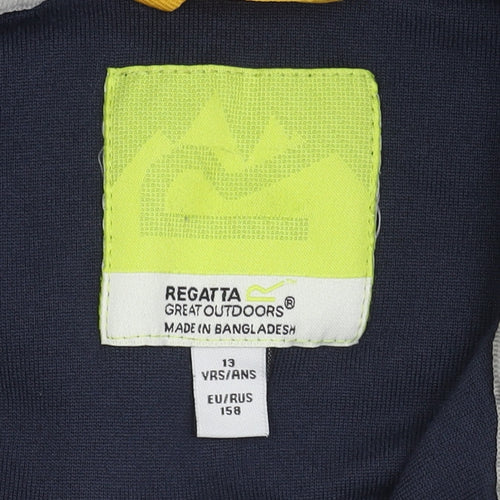 Regatta Boys Blue Fleece Sweatshirt, Size 13 Years, 1/4 Zip