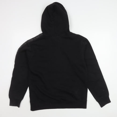 NICCE Men's Black Pullover Hoodie, Size S, Graphic Logo
