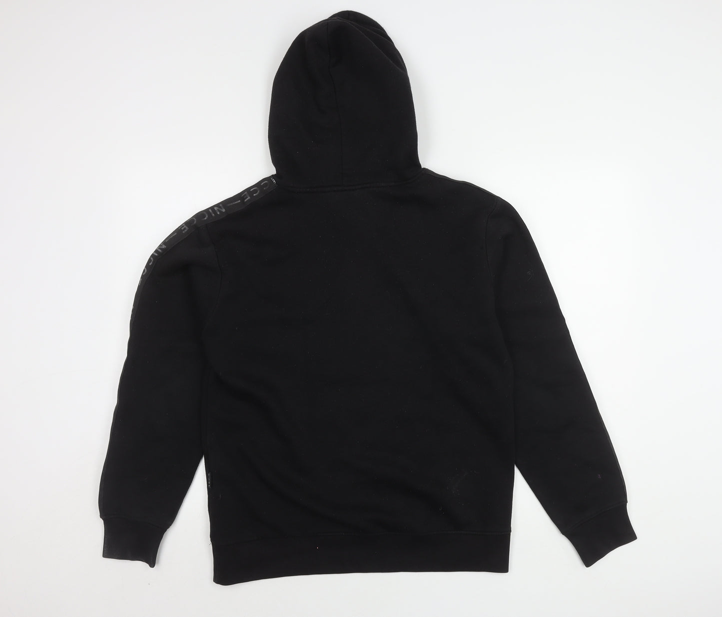 NICCE Men's Black Pullover Hoodie, Size S, Graphic Logo