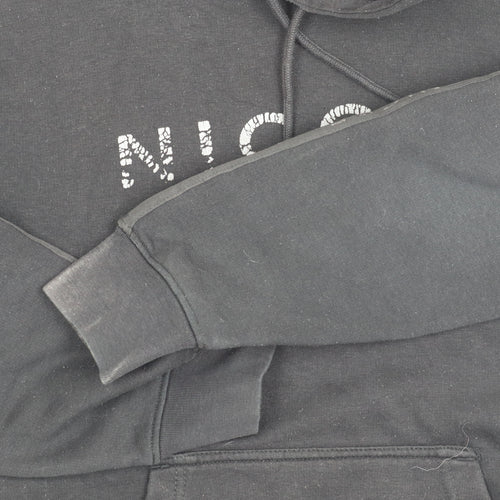 NICCE Men's Black Pullover Hoodie, Size S, Graphic Logo