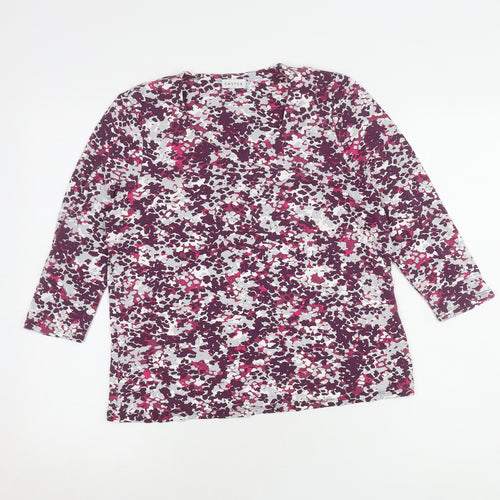 Eastex Women's Multicoloured Floral Blouse Size 10