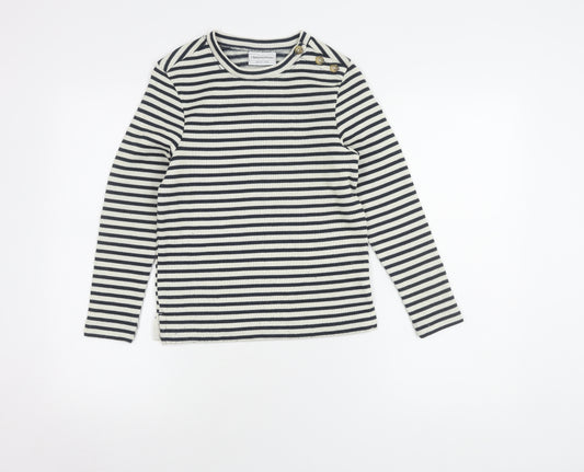 Craghoppers Girls Blue Striped Pullover Jumper, 9-10 Years