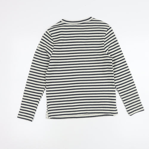 Craghoppers Girls Blue Striped Pullover Jumper, 9-10 Years