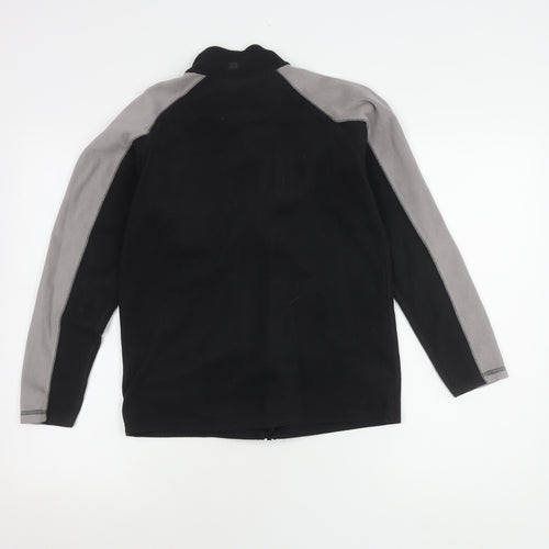 Mountain Warehouse Boys Black Fleece Jacket 13Y, Full Zip