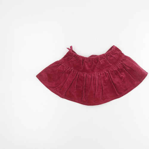 Ralph Lauren Girls Red Corduroy Flare Skirt 2 Years