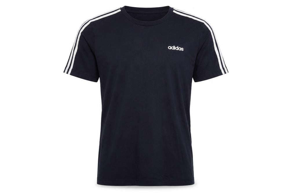 Front view of Adidas Men's Blue Medium Crew Neck T-Shirt
