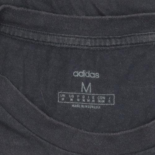 Adidas Men's Blue Medium Crew Neck T-Shirt
