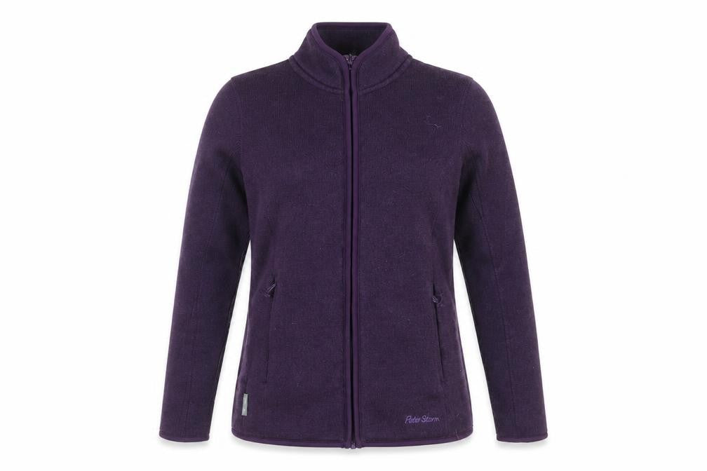 Front view of Peter Storm Women's Purple Full Zip Jacket, size 8
