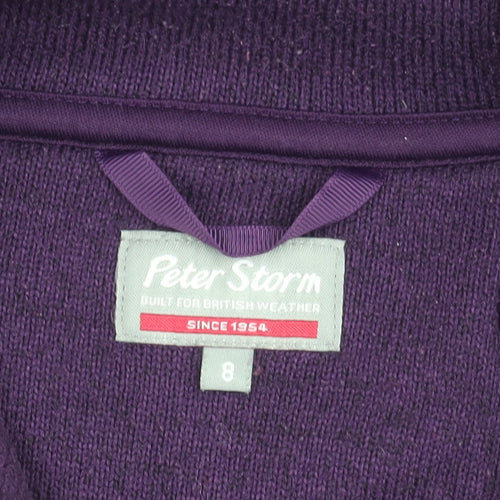 Peter Storm Women's Purple Full Zip Jacket Size 8