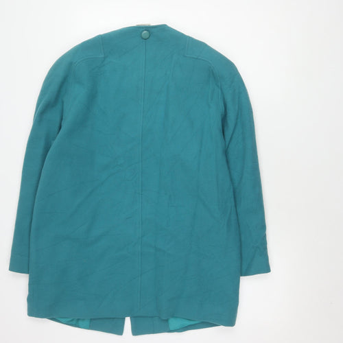 Eastex Women's Green Buttoned Wool Jacket Size 12