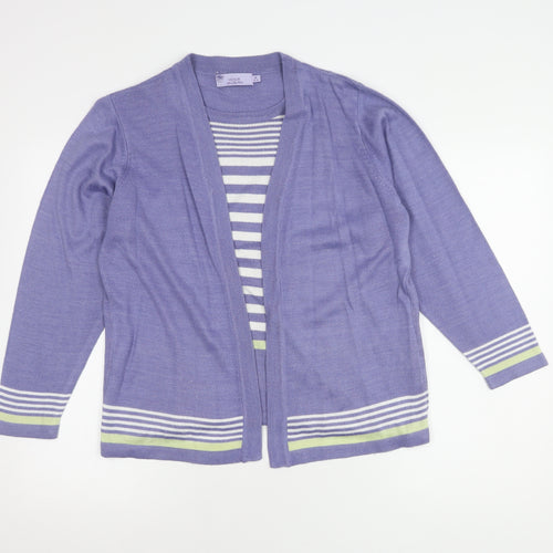 Honor Millburn Women's Purple Cardigan Size 14