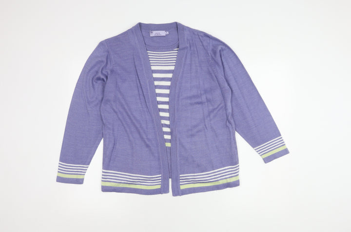 Honor Millburn Women's Purple Cardigan Size 14