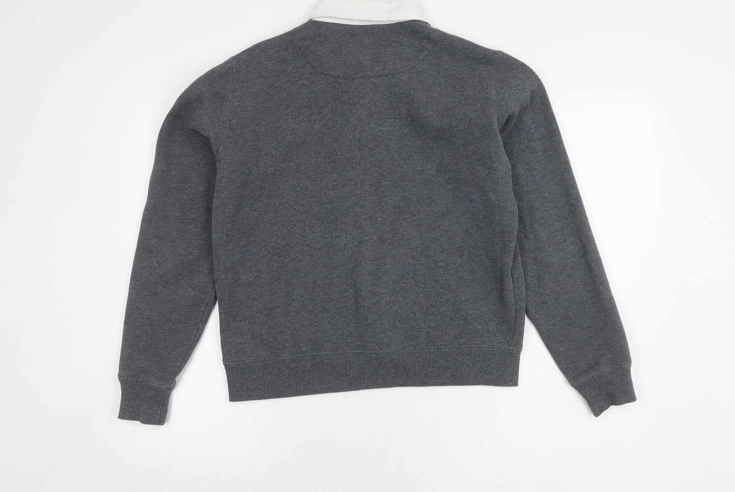 Superdry Women's Grey Collared Jumper Size 10