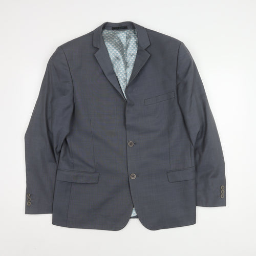 Ted Baker Men's Grey Blazer, 42S, Classic Formal Style