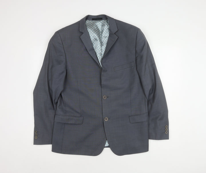 Ted Baker Men's Grey Blazer, 42S, Classic Formal Style