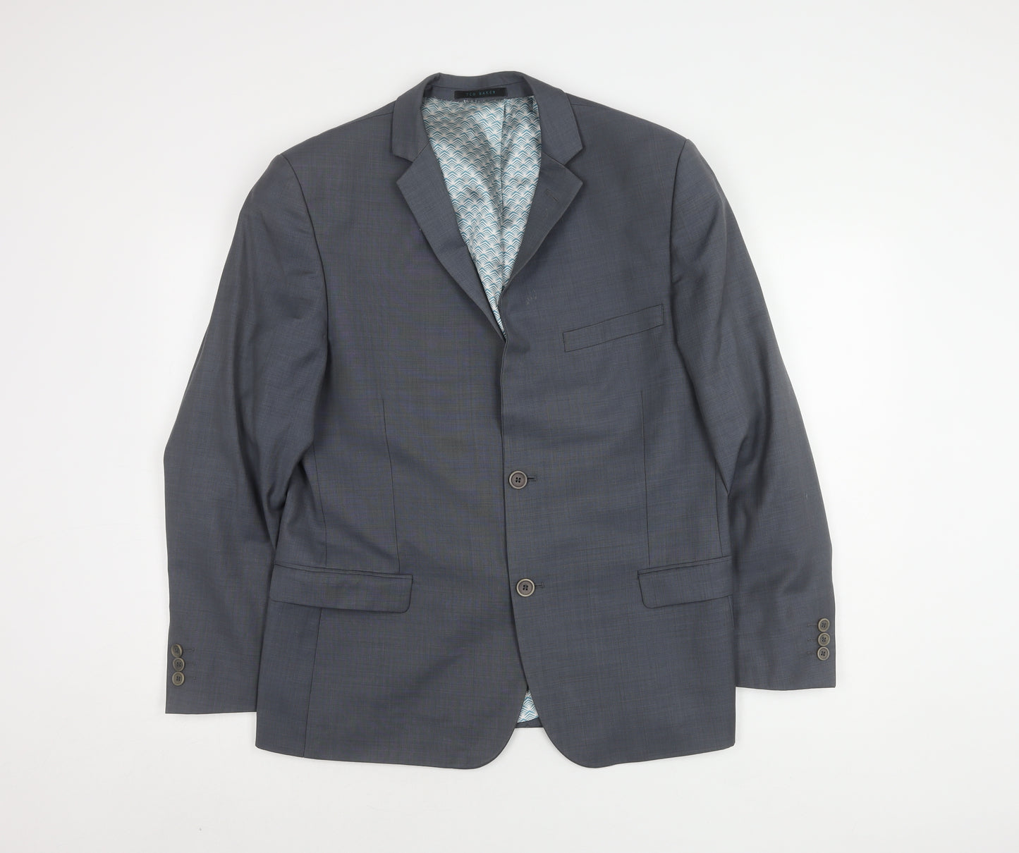 Ted Baker Men's Grey Blazer, 42S, Classic Formal Style